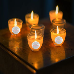 RKPM HOMES Candle Warning Stickers I White Circular Safety Sticker I Waterproof, Easy to Peel I Round Label for Candle Making DIY Candle Jars Container and Tins – 500 Pcs (1 Inch)