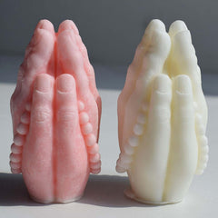 RKPM HOMES Buddha Prayer Gesture Shape Candle Mold I 3D Fondant Namaste Silicone Epoxy Casting Mould I for DIY Handmade Ornament Chocolate Cake Décor Aromatherapy Soap Resin Art Craft Home Decoration