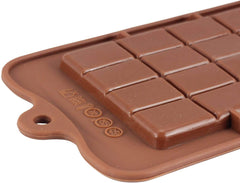 RKPM HOMES Silicone Chocolate Mold Candy Mold Jelly Ice Cube Tray Muffin Sugar Craft Fondant Mold Mould Cake Decorating Tools (24 Chocobar Bite Chocolate Mold)
