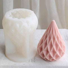 RKPM HOMES Candle Mold I 3D Fondant Abstract Geometric Pillar Tree Silicone Epoxy Mould I Succulent Molds for DIY Handmade Ornament, Cake Décor, Aromatherapy, Soap, Resin Art Craft Making (Honeycomb)