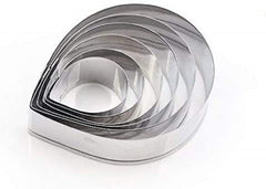 RKPM HOMES Cookie Cutter Set | Stainless Steel Gum Paste Cutter | Biscuit Mold Fondant Muffin Cup Cake Decoration | Tools for Holiday Party Wedding Birthday (6 Pcs Rose Pinch Flower Shape)