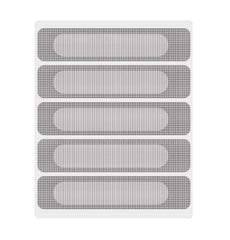 RKPM HOMES Window Weep Hole Screen Patch I Mosquito Net Repair I Breathable Fiberglass Self Adhesive Mesh I Waterproof Sun-Resistant PET Adhesive – Grey (10)