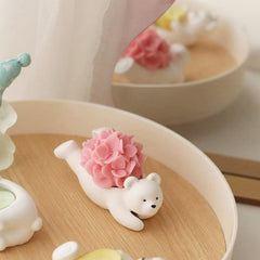 RKPM HOMES Ball Flowers Candle Mold I 3D Fondant Hydrangea Flower Shape Silicone Scented Wax Mould I for DIY Handmade Ornament Cake Décor Aromatherapy Soap Resin Art Craft Home Desktop Decoration