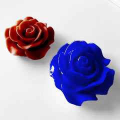 RKPM HOMES Flower Chocolate Mold I 3D Fondant Bloom Rose Shape Silicone Epoxy Cupcake Mold I for DIY Handmade Cake Décor Candy Ice Cube Polymer Clay Gummy Muffin Soap Resin Wax Candle Making