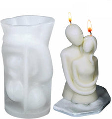 RKPM HOMES Couple Body Shape Candle Molds I 3D Fondant Silicone Wax Mould I for Handmade Aromatherapy Plaster, Soap, Clay, Art Craft Gift Making Tools
