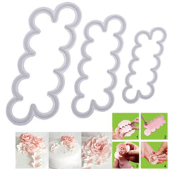 RKPM HOMES Easiest Rose Ever Cutter for Cake Decorating Set of 3 Cake Decorating