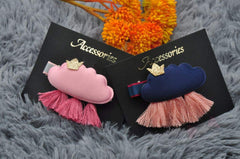 RKPM HOMES 1PCs Baby Girl Cloud Hair Clips Set For Girls Toddler Kids Princess Hair Pins Clips Barrettes Hair Accessories (Rose Red)