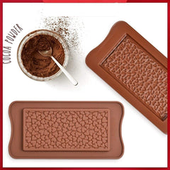 RKPM HOMES Valentine Heart Shape Chocolate Mould | Dairy Milk Chocolate Bar | Silicone DIY 3D Candy Mold | Ideal for Chocolate and Cake Decoration | for Cake, Brownie Topper, Gummy & Jello – Brown
