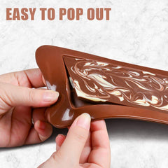 RKPM HOMES Silicone Chocolate Mold Candy Mold Jelly Ice Cube Tray Muffin Sugar Craft Fondant Mold Mould Cake Decorating Tools (24 Chocobar Bite Chocolate Mold)