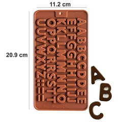 RKPM HOMES Silicone Chocolate Mold Candy Mold Jelly Ice Cube Tray Muffin Sugar Craft Fondant Mold Mould Cake Decorating Tools (ABCD Chocolate Mold)