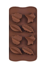 RKPM HOMES Silicone Chocolate Mold Candy Mold Jelly Ice Cube Tray Muffin Sugar Craft Fondant Mold Mould Cake Decorating Tools (8 Leaf Chocolate Mold)