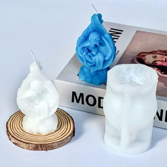 RKPM HOMES Jesus Candle Mold I Nativity Scene House & Family Silicone Scented Wax Mould I Succulent Molds for Handmade Ornament Aromatherapy Soap, Clay, Resin Epoxy Casting, Art Craft Making (Style 3)