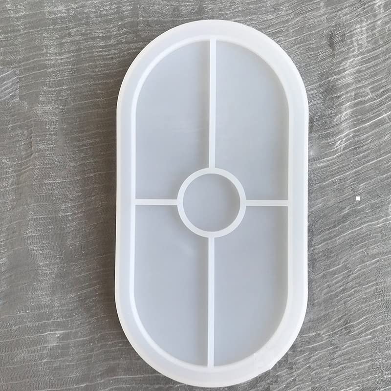 RKPM HOMES Resin Molds I Silicone Oval Shape UV Epoxy Deep Casting Tray I Ashtray Mould for Homemade Ornament DIY Art Crafts Jewelry Storage Box Ring Trinket Container Home Table Decoration (Small)