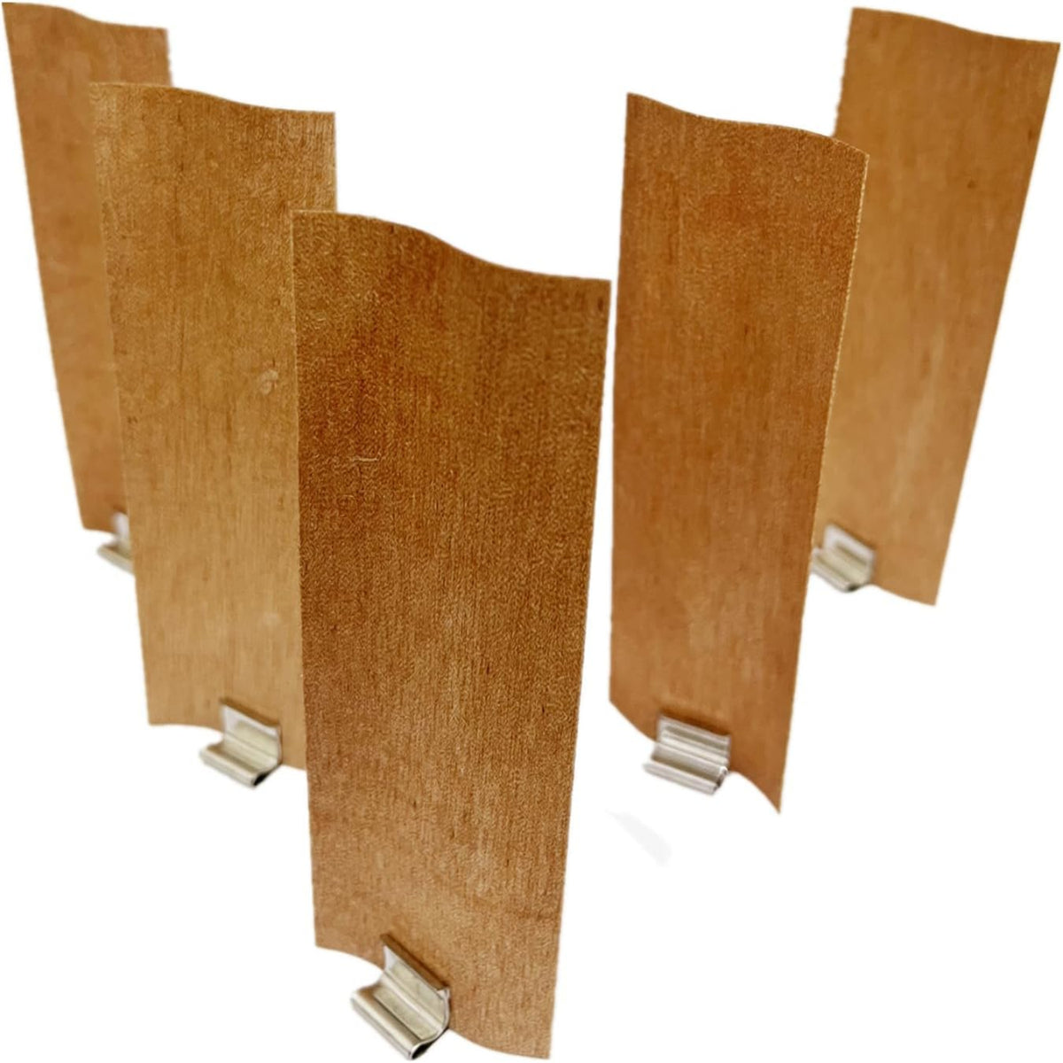 Wood Wicks for Candle Making Height Smokeless Wooden Candle Wicks+Metal Bases
