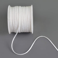 RKPM HOMES Candle Wick I Natural Cotton Braided Threads I Spool Roll Pre Waxed Wicks I for DIY Handmade Candle & Soap Making, Arts & Crafts I White - 61 Meter
