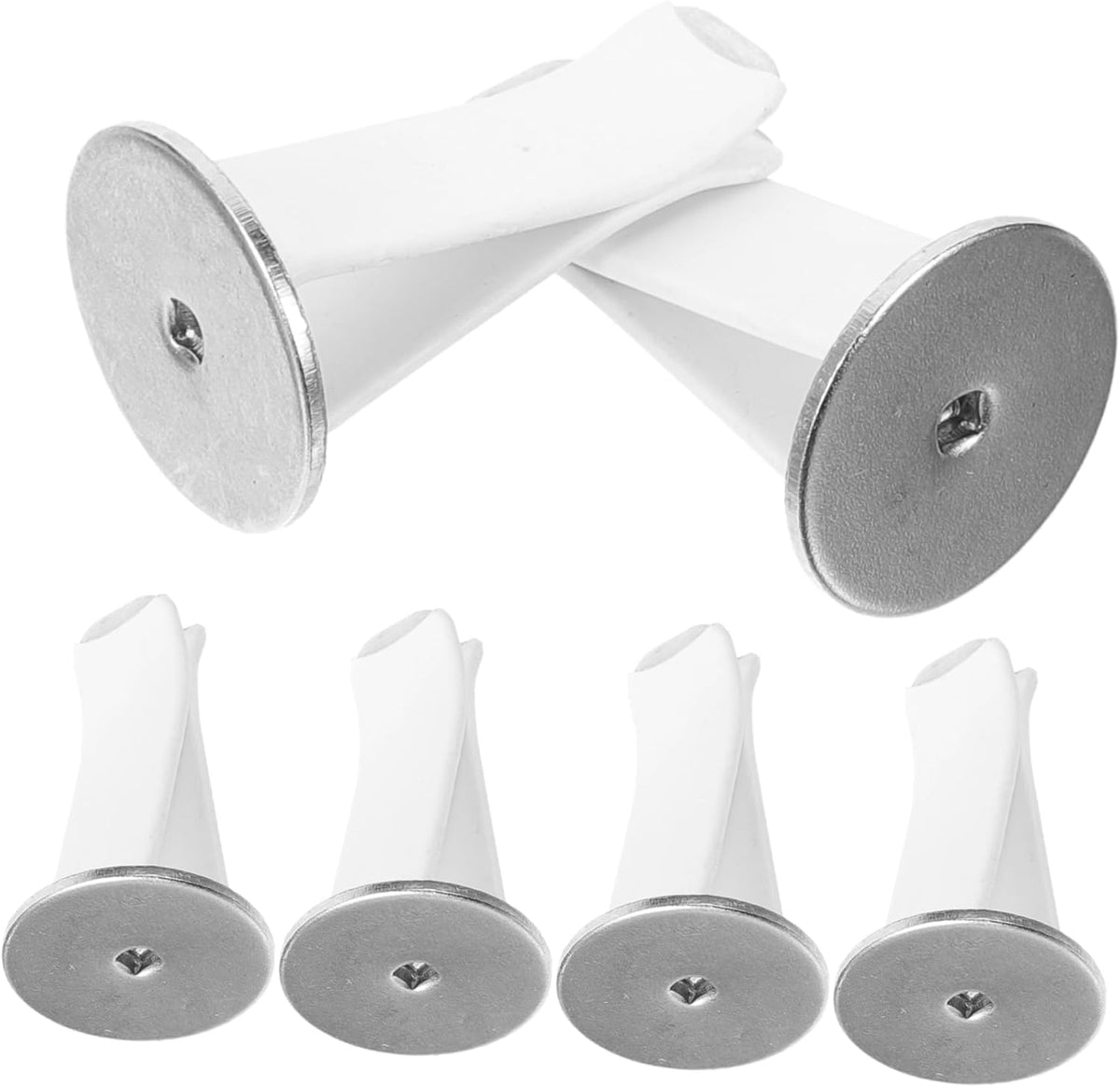 RKPM HOMES Metal Round Head Car Air Vent Clip I Auto Freshener Clips I Air Conditioner Car Outlet Perfume Clips Air Fresheners Interior Accessories - 10 Pcs (White, 50mm long X 20mm Head)