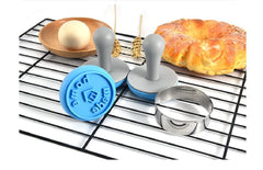 RKPM HOMES Cookie Stamps- High Heat Resistant to 480°F, Hygienic One Piece Design, Stamps Include Homemade PCS of 2