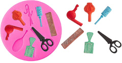RKPM HOMES Makeup Shape Cake Mould | Fondant Silicone Mold | 3D Clay DIY Mold Cake Decor Tools | Baking Tools for Chocolate Pinna Jelly Baking Soap | for Cake Decorating - Pink