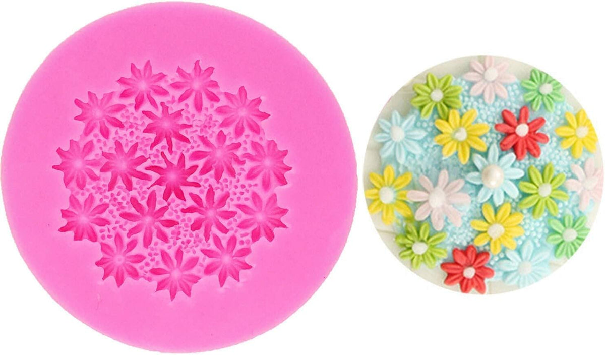 RKPM HOMES Cupcake Fondant Mold I 3D Flower Silicone Chocolate Mould I for DIY Handmade Sugarcraft Cake Decoration, Polymer Clay, Candy, Cookies, Muffin, Soap Resin Wax Making Crafting (RK914)