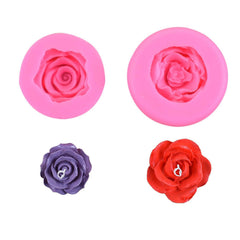 RKPM HOMES Bloom Flower Chocolate Mold I 3D Fondant Petals Rose Shape Silicone Candy Mold I for Handmade DIY Cake Décor Dessert Gum Paste Polymer Clay Muffin Soap Resin Candle Cupcake Décor (Big)