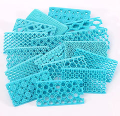 RKPM HOMES Cake Fondant Embossing Mould, Lace Flower Cookie Cutter Set, Diamond Shaped Biscuit Molds, Cake Fondant Cupcake Decorating Tool(Round Flower)