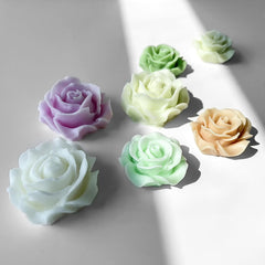 RKPM HOMES Flower Chocolate Mold I 3D Fondant Bloom Rose Shape Silicone Epoxy Cupcake Mold I for DIY Handmade Cake Décor Candy Ice Cube Polymer Clay Gummy Muffin Soap Resin Wax Candle Making