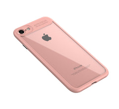 RKPM I Phone 8 Plus Protective Cover Silicone Transparent TPU Shell (Cover) Pink