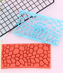 RKPM HOMES Cake Fondant Embossing Mould, Lace Flower Cookie Cutter Set, Diamond Shaped Biscuit Molds, Cake Fondant Cupcake Decorating Tool(Stone)