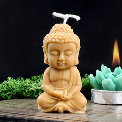 RKPM HOMES Yoga Buddha Shape Candle Molds I 3D Fondant Pillar Silicone Wax Mould I for Handmade Ornament Aromatherapy Plaster, Soap, Clay, Resin Epoxy Casting, Art Craft Making Tools