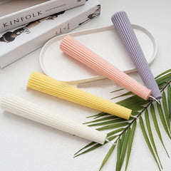 RKPM HOMES Long Pole Candle Mould I Flat Head Striped Pillar Column Cylinder Acrylic Candlestick Wax Mold I for DIY Handmade Ornament Aromatherapy Cake Home Wedding Dinner Party Décor Art Craft Making