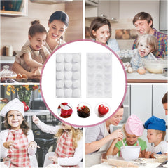 RKPM HOMES Heart Shape Chocolate Mold I 3D Fondant Love Silicone Baking Mould Tray I for DIY Handmade Cake Mousse Dessert Jelly Pudding Ice Cream Soap Candle Valentine's Day Wedding Party - 15 Cavity