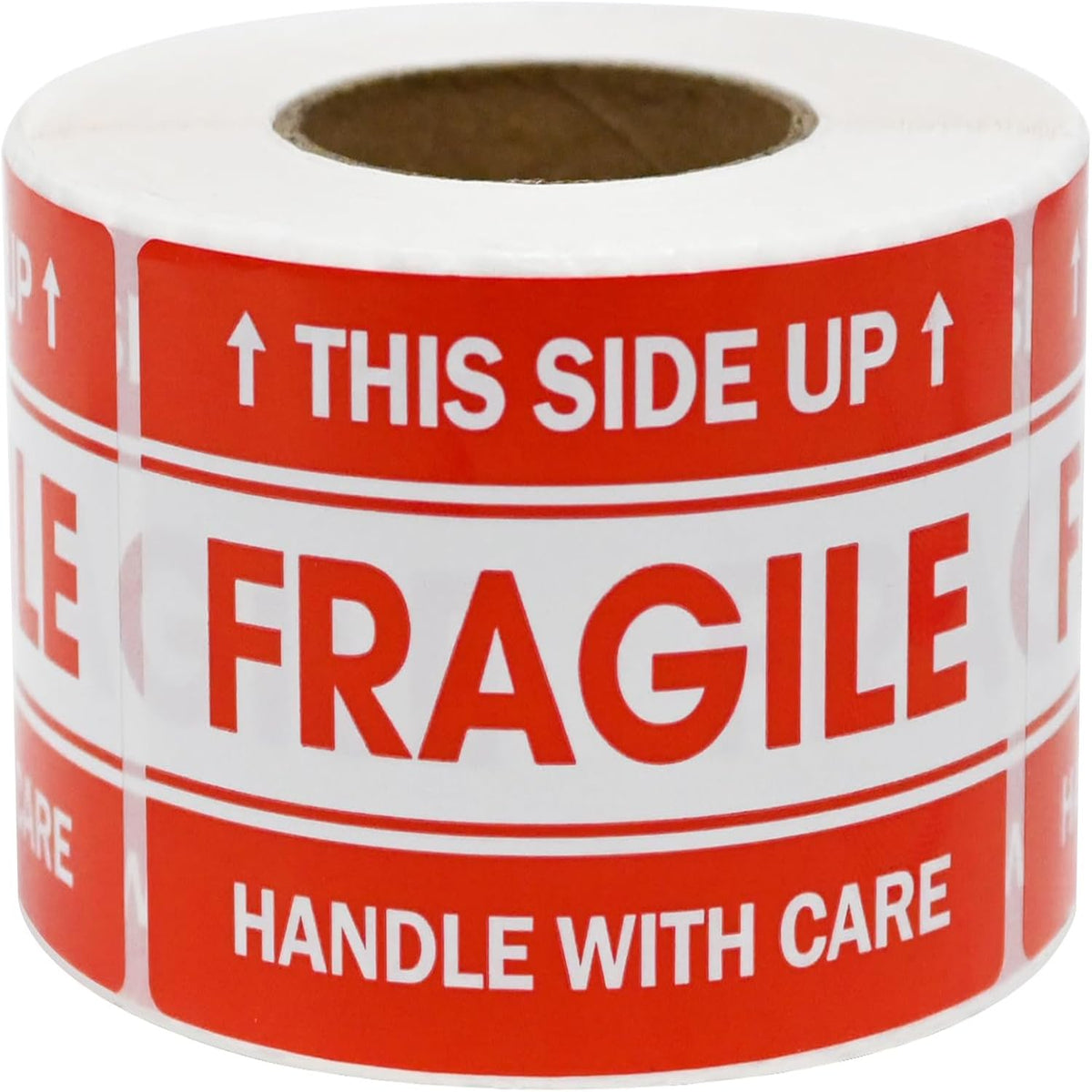L LIKED 2"x 3" Fragile Stickers for Shipping and Moving, 500 Labels Per Roll Strong Adhesive (Handle with Care,This Side Up)