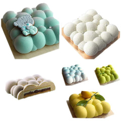 RKPM HOMES Cloud Shape Mold for Mousse Cake | 3D DIY Fondant Silicone Mousse Candy Mold | Baking Tools for Cake Chocolate Candy Ice Jelly Soap | Cake Baking Moulds | Bakeware Molds | White - 6 Cavity