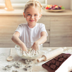 RKPM HOMES Silicone Chocolate Mold Candy Mold Jelly Ice Cube Tray Muffin Sugar Craft Fondant Mold Mould Cake Decorating Tools (8 Leaf Chocolate Mold)
