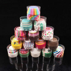 RKPM Fancy Colorful Baking Muffin Paper Cups/Liners (Single/Assorted Pack of 100 /Prints) 800 (8 Tin)