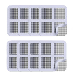 RKPM HOMES Mosquito Net Repair Fix Tape Patch Adhesive Fixing Square(Set Of 4) Grey
