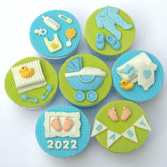 RKPM HOMES Baby Showers Chocolate Fondant Mold I 3D Baby Newborn Christening Silicone Mould I for DIY Handmade Sugarcraft Cake Decoration, Polymer Clay, Candy, Cookies, Muffin, Soap Resin Wax Making