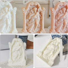 RKPM HOMES Candle Molds I 3D Angel Cute Couple Scented Succulent Mould I for DIY Handmade Ornament, Cake Decor, Aromatherapy, Soap, Resin Epoxy Casting Art Craft Making, Home Office Decoration