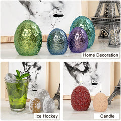 RKPM HOMES Flower Egg Candle Molds I 3D Floral Ball Silicone Epoxy Casting Mould I for DIY Handmade Ornament, Cake Décor, Aromatherapy, Soap, Resin Art Craft Making, Home Office Decoration (Large)