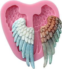 RKPM HOMES 3D Angel Wings Shape Cake Mould | Fondant Silicone Mold | Clay DIY Mold Cake Decor Tools | Baking Tools for Chocolate Pinna Jelly Baking Soap | Moulds for Cake Decorating