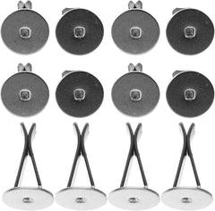 RKPM HOMES Metal Round Head Car Air Vent Clip I Auto Freshener Clips I Air Conditioner Car Outlet Perfume Clips Air Fresheners Interior Accessories - 10 Pcs (Black, 50mm long X 20mm Head)