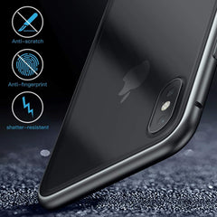 RKPM iphoneX Mobile Phone Shell New Apple x Mobile Phone Shell (Cover) Transparent Magnetic Blue