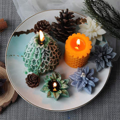 RKPM HOMES Camellia Lotus Shape Candle Mold I 3D Fondant Flower Silicone Scented Wax Mould I for DIY Handmade Ornament, Cake Décor, Aromatherapy, Plaster, Soap, Resin Art Craft, Home Party Decoration