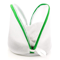 RKPM HOMES Mesh Garment & Laundry Bag I Bags with Zipper I Double Layer Washing Bag for Washing Machine Lingerie Washer I for Women Girl Bra Underwear Socks Stockings Travel – Triangle Shape (Green)