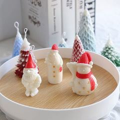 RKPM HOMES Broom Snowman Candle Mold I Fondant Silicone Scented Wax Mould I Succulent Molds | Special for Christmas I Handmade Candles Making I for Mousse Dessert Soap Cake DIY Decorating Art Crafts