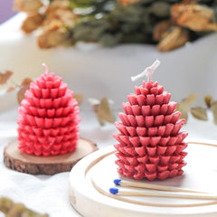RKPM HOMES Candle Mold I 3D Fondant Silicone Scented Wax Mould I Special for Christmas Succulent Molds for DIY Handmade Aromatherapy Ornament Soap Cake Décor, Resin Art Craft (Pine Cone)