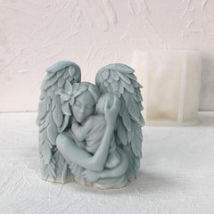 RKPM HOMES Baby Angel Candle Mold I 3D Fondant Angel Hugging Baby Shape Silicone Epoxy Mould I for DIY Handmade Ornament Chocolate, Cake Décor, Aromatherapy, Soap, Resin Art Crafts Home Office Décor