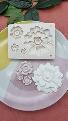 RKPM HOMES Chocolate Mold I 3D Fondant Flower & Leaves Shape Rectangle Silicone Baking Mould Tray I for Handmade DIY Jelly Cakes Dessert Candy Pastry Polymer Clay Muffin Cupcake Décor (Rose)