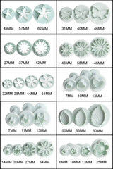 RKPM Set of 33pcs Sugarcraft Cake Decorating Fondant Icing Cutter Plunger
