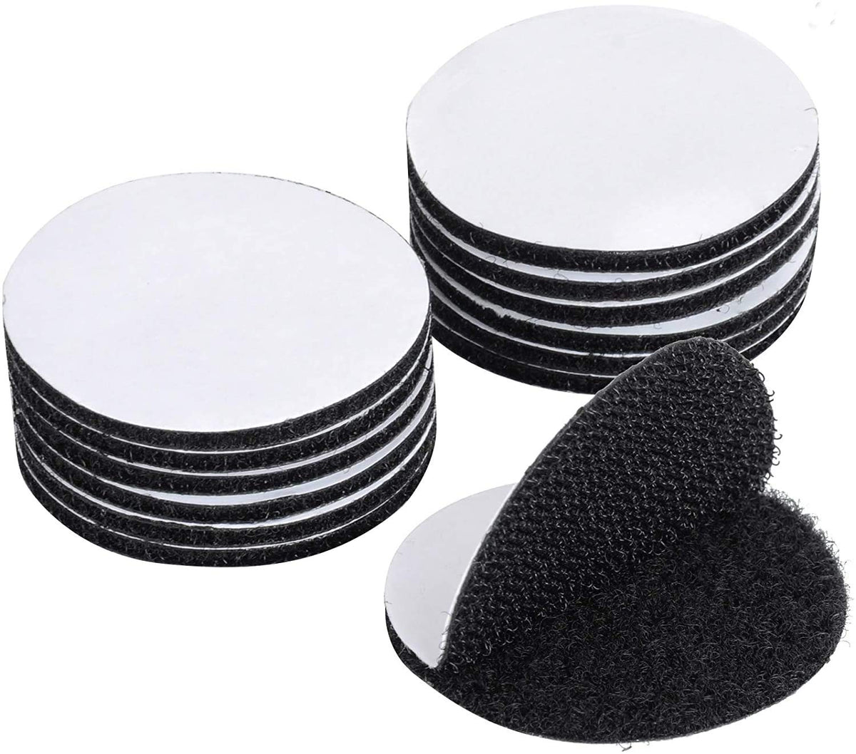 RKPM HOMES® Adhesive Tape -10 PCS Industrial Strength -Double Sided Sticky Back -Heavy Duty Rug Carpet Gripper Pad Wall Mounting Coins for Home Office Car Phone Mount -Round 1.5inch - Black